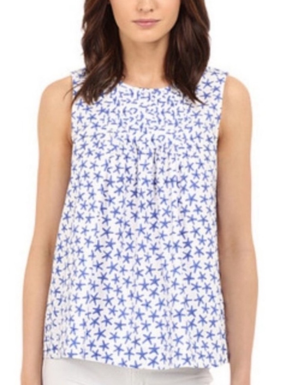 Kate Spade Broome Street Mini Starfish Poplin Top